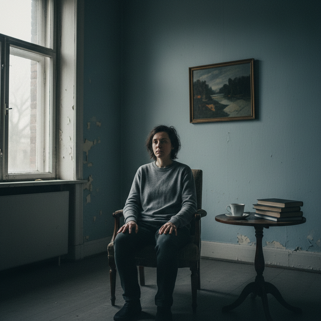 Person experiencing alexithymia showing emotional numbness and difficulty identifying feelings